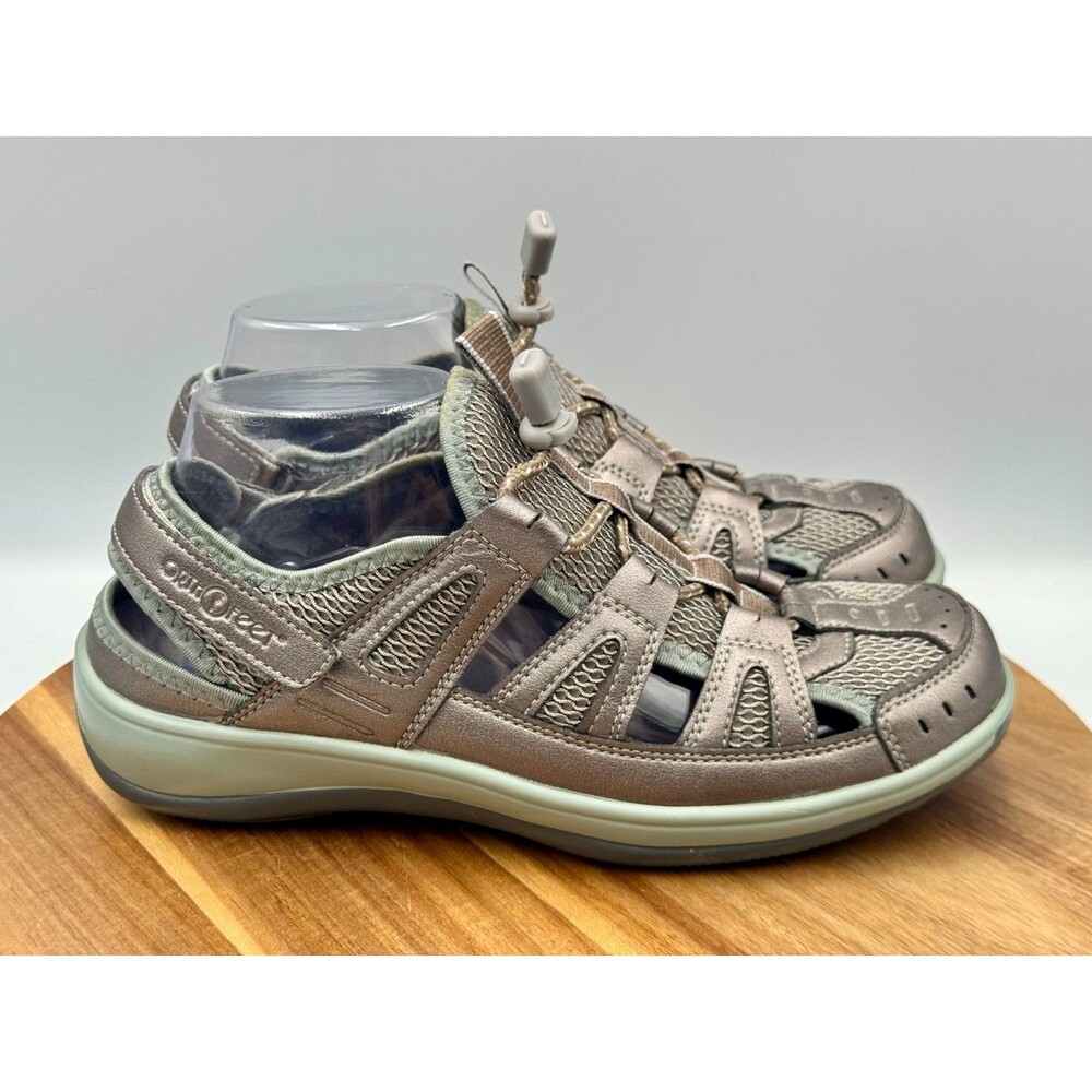 ORTHOFEET Verona Fisherman Pewter Casual Sandals Women's 8.5